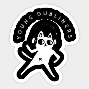 Young Dubliners / Funny Cat Style Sticker